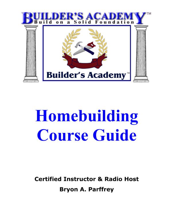 Homebuilding Course Guide Cover