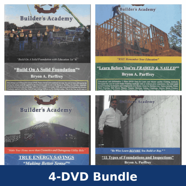 Building Dvd Homebuilding DVD 4-Pack Bundle — 4 DVDs | Houston, TX - Builder's ...